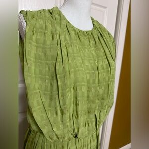 ASOS Design NWT Gathered Textured High/Low MIDI Dress size 12